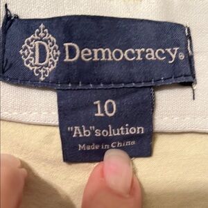 Democracy Navy 'Ab'solution Yellow Shorts